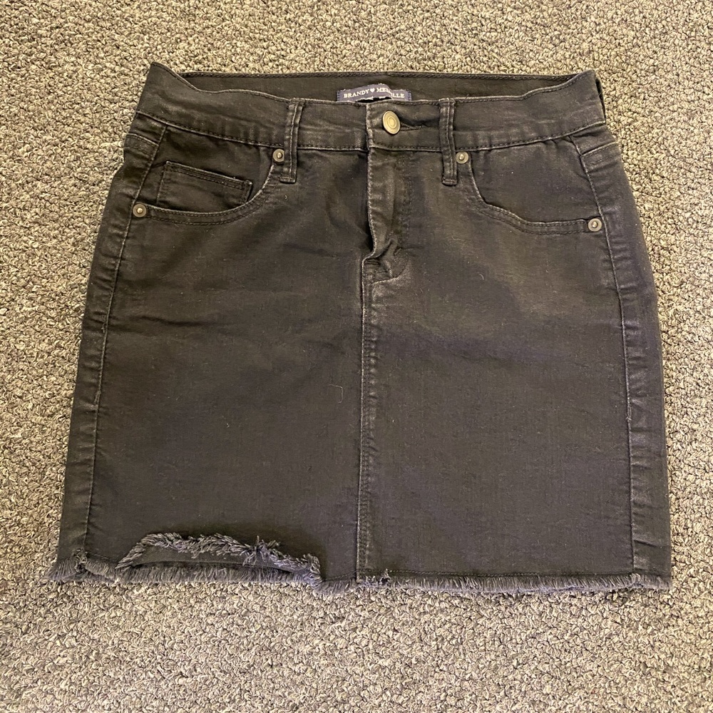 Brandy Melville black jean skirt